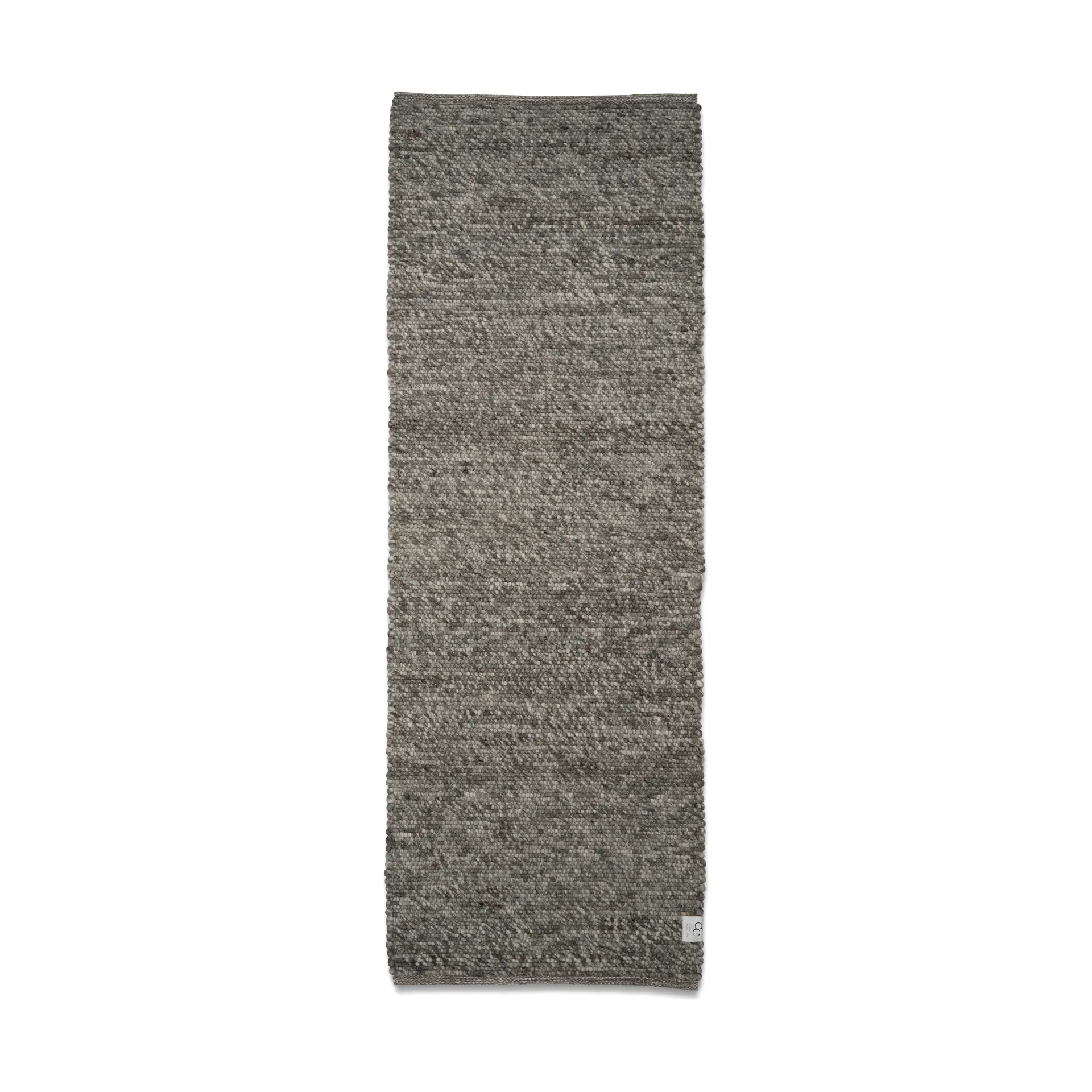 Merino wool carpet 80x250 cm, Grey Classic Collection