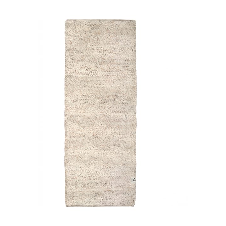 Merino wool carpet 80x250 cm, natural beige Classic Collection