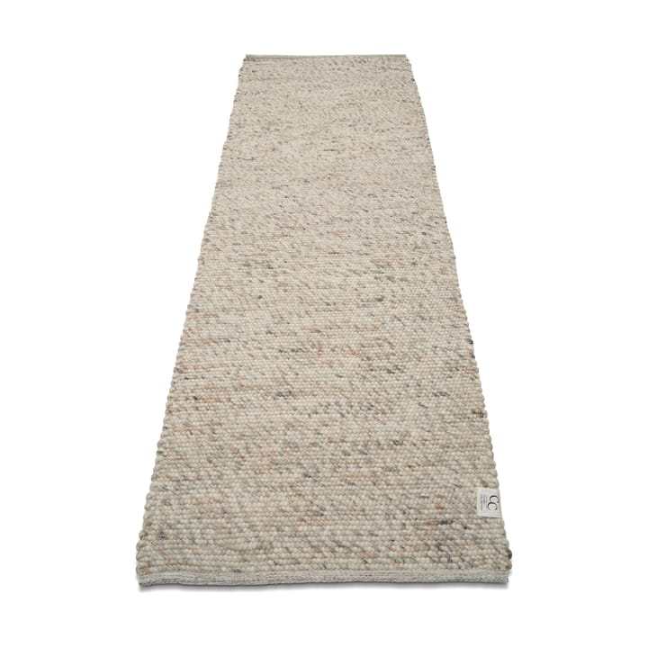 Merino wool carpet 80x250 cm, natural beige Classic Collection