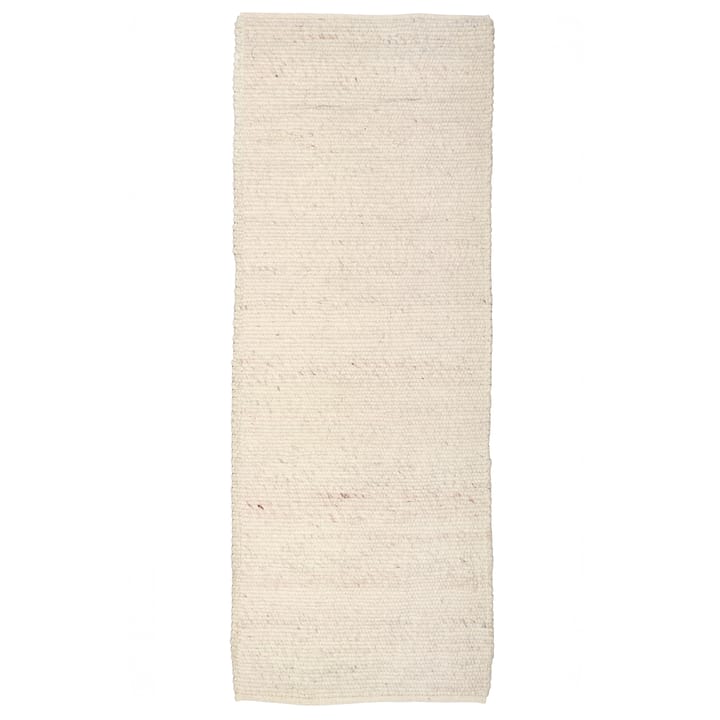 Merino wool carpet 80x250 cm - white - Classic Collection