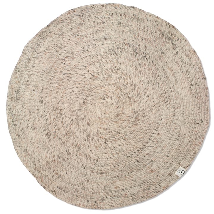Merino wool carpet round Ø160 cm, beige Classic Collection
