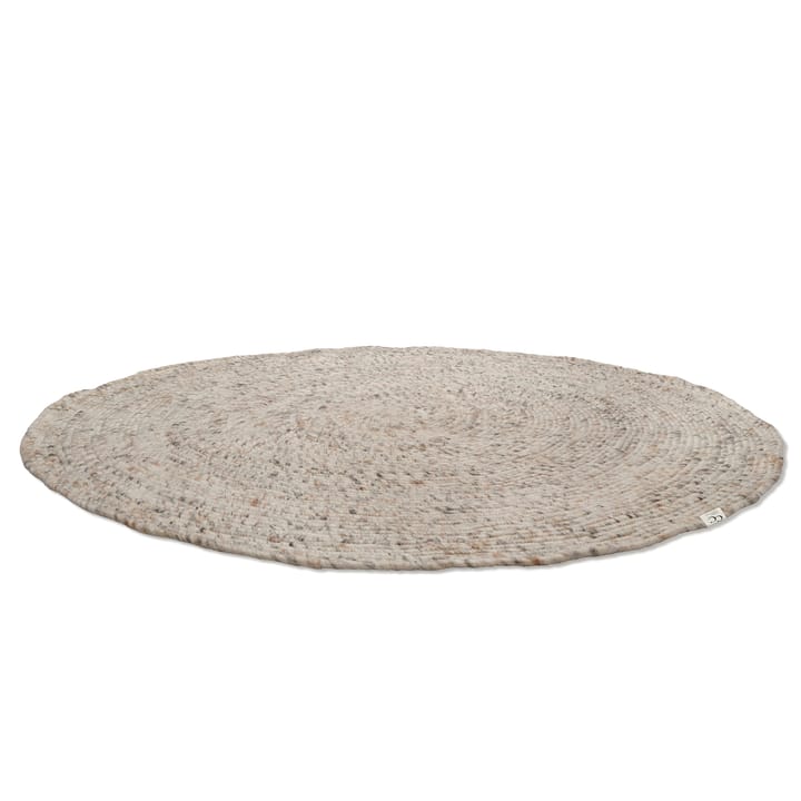 Merino wool carpet round Ø160 cm, beige Classic Collection