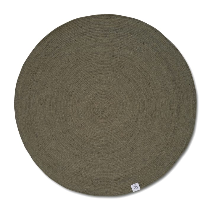 Merino wool carpet round Ø160 cm, Dark green Classic Collection