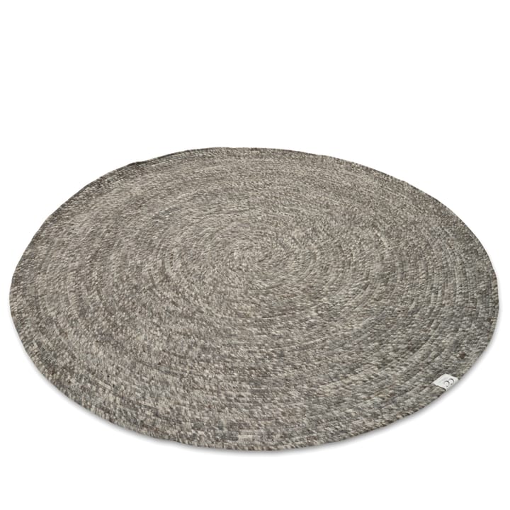 Merino wool carpet round Ø160 cm, grey Classic Collection
