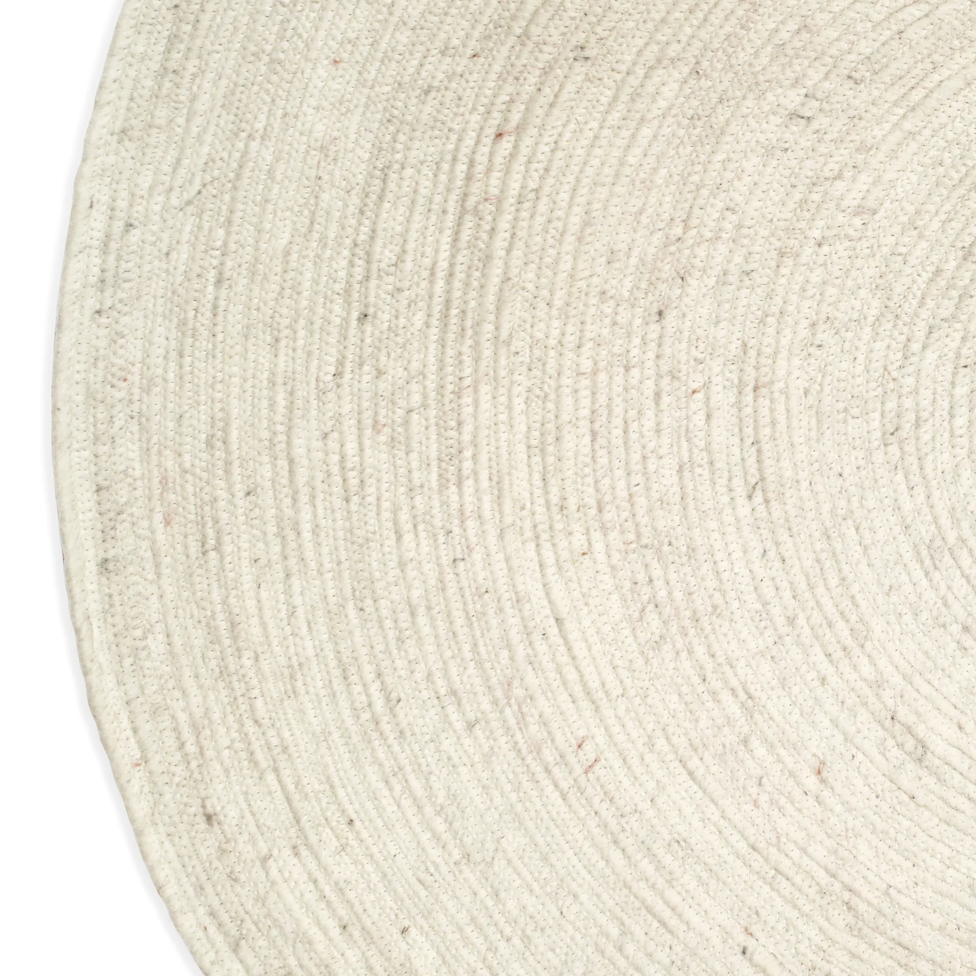 Merino wool carpet round Ø160 cm, white Classic Collection