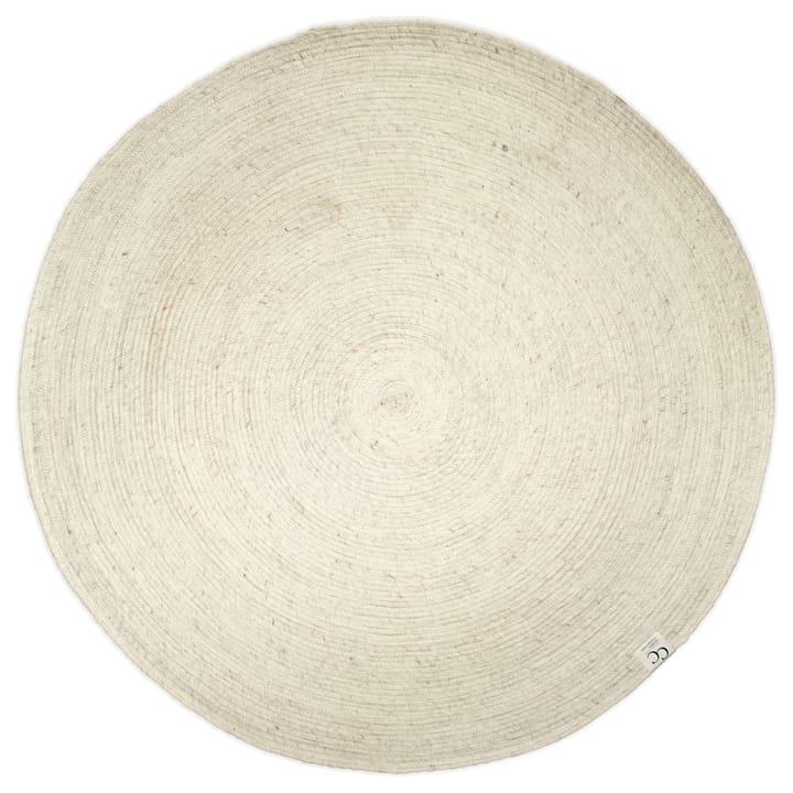 Merino wool carpet round Ø160 cm, white Classic Collection