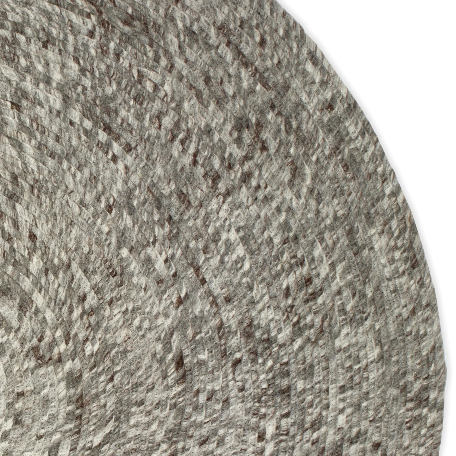 Merino wool carpet round Ø200 cm, grey Classic Collection