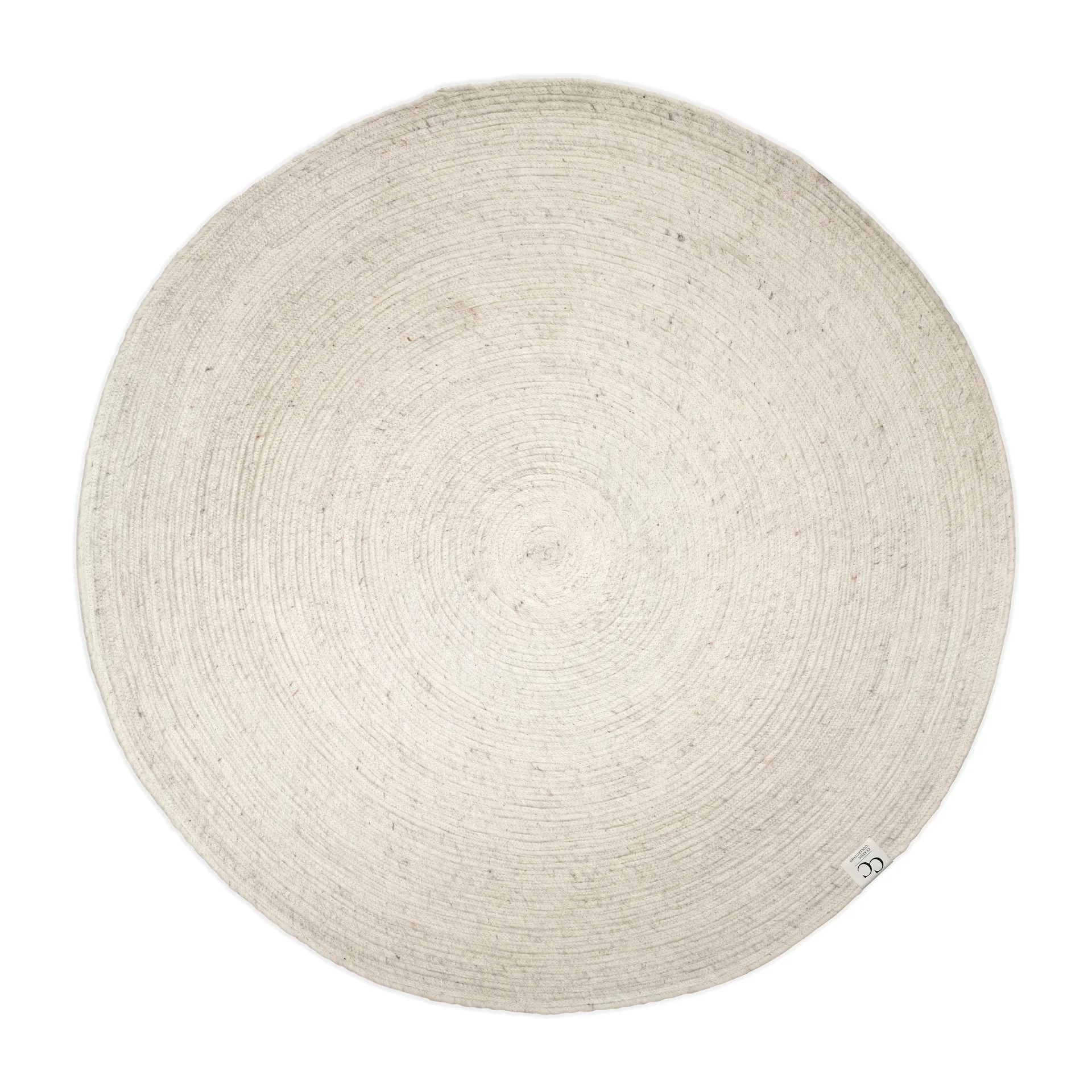 Merino wool carpet round Ø200 cm, white Classic Collection