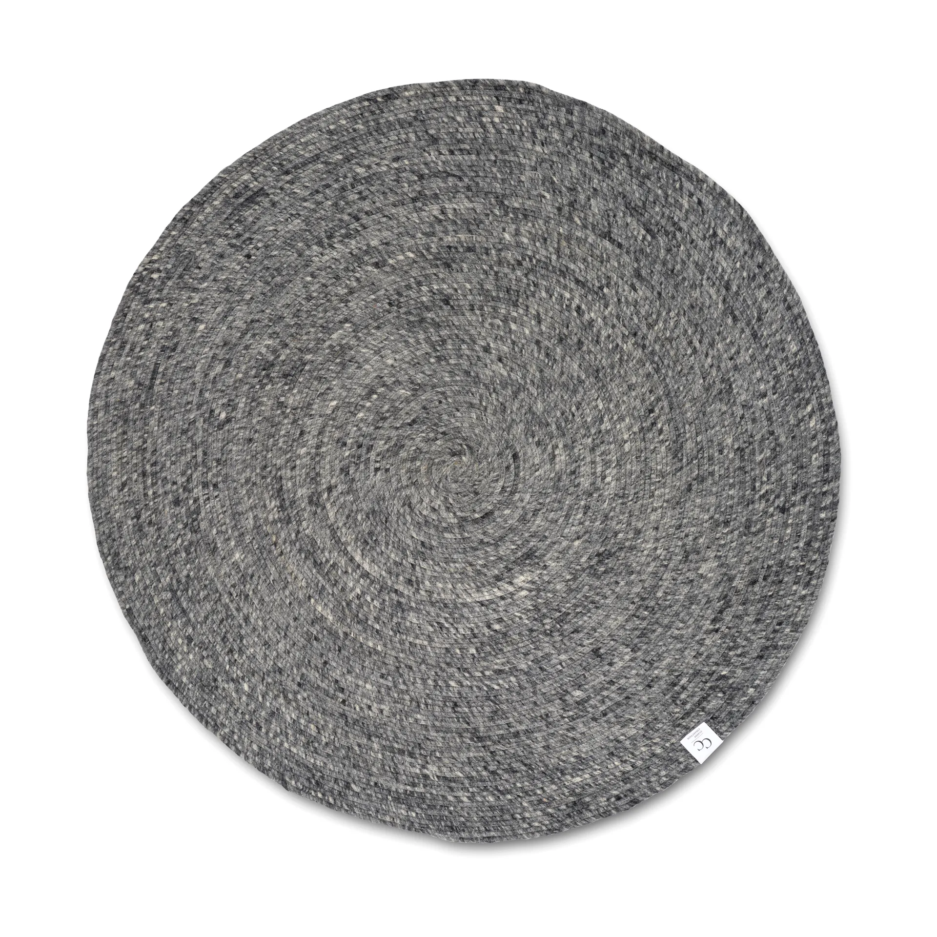 Merino wool rug round Ø240 cm, Granite Classic Collection