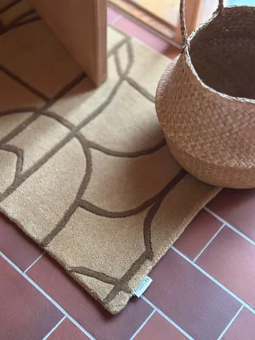 Modern Abstract doormat 60x90 cm - Mustard - Classic Collection