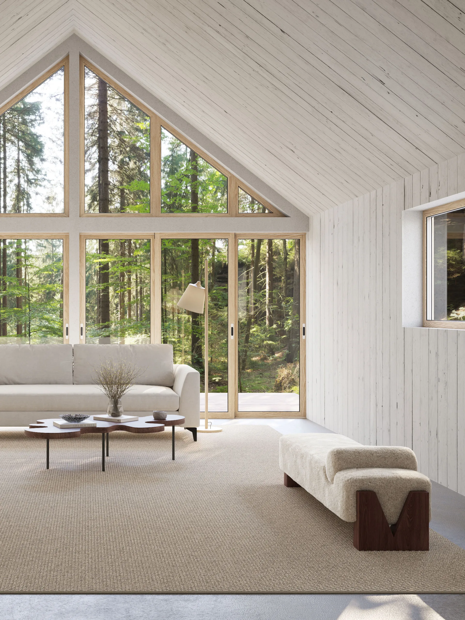 Nordklint rug with overlock edging, Natural grey, 200x300 cm Classic Collection