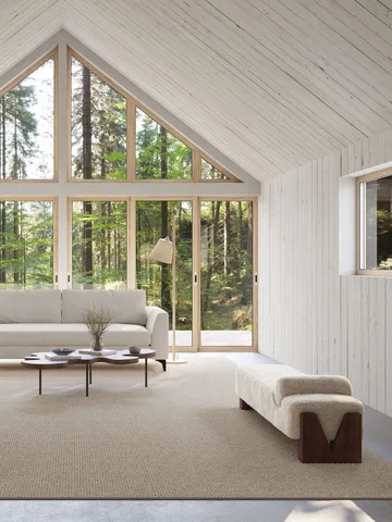 Nordklint rug with overlock edging - Natural grey, 300x400 cm - Classic Collection