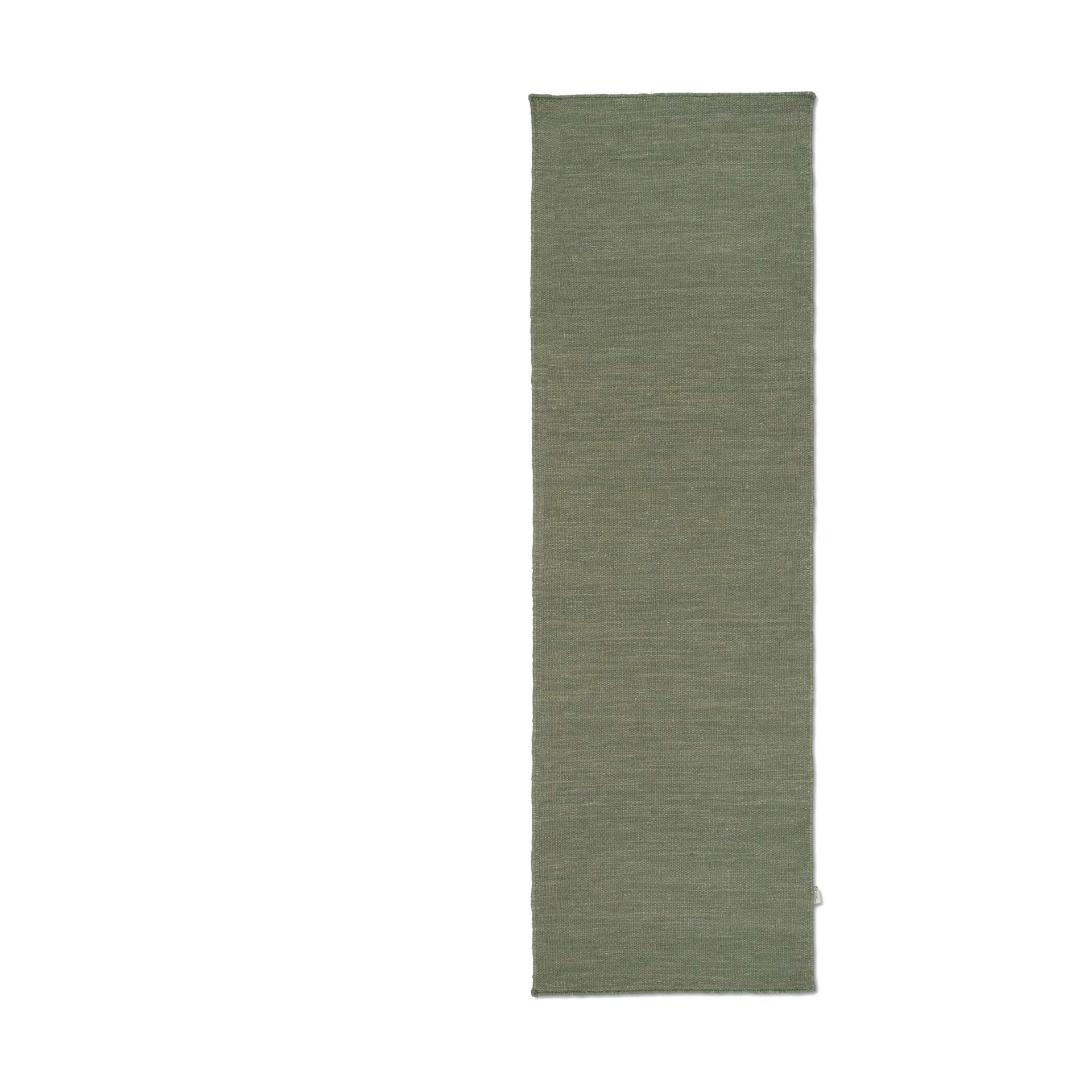 Plain runner rug, Green, 80x250 cm Classic Collection
