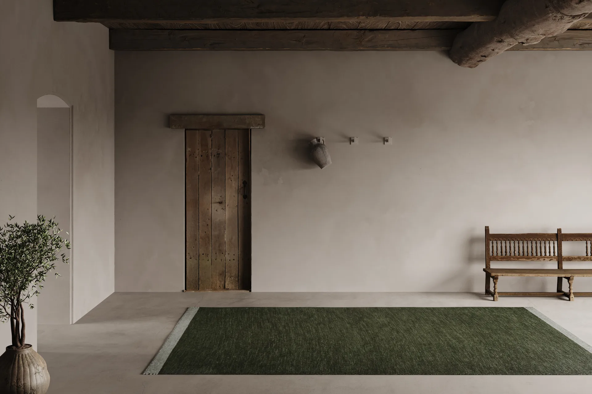 Pure rug, Green, 250x350 cm Classic Collection