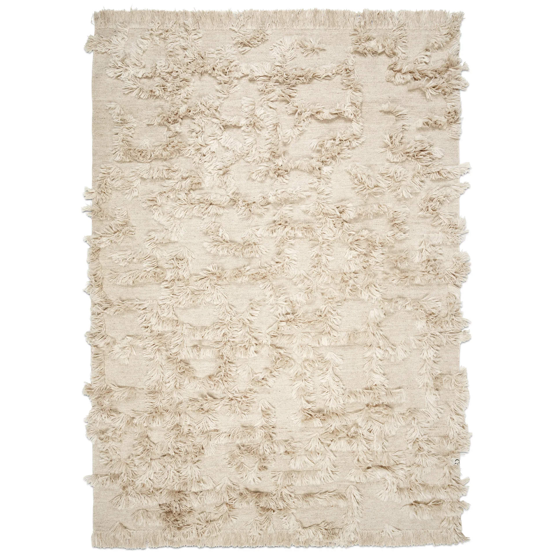 Rio wool carpet 200x300 cm, Beige Classic Collection