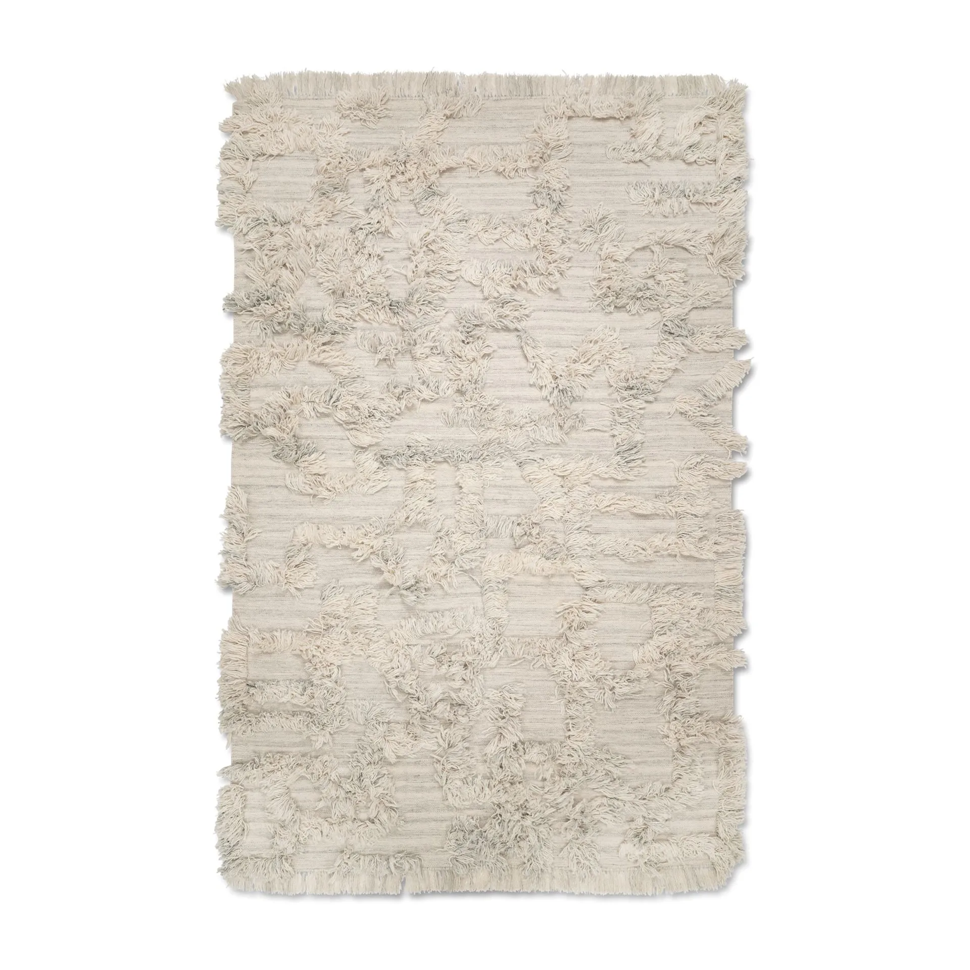 Rio wool carpet 250x350 cm, Ivory melange Classic Collection