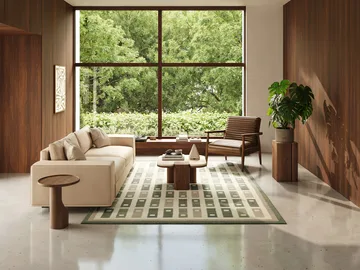 Röllakan Fyrbo rug - Green, 170x230 cm - Classic Collection