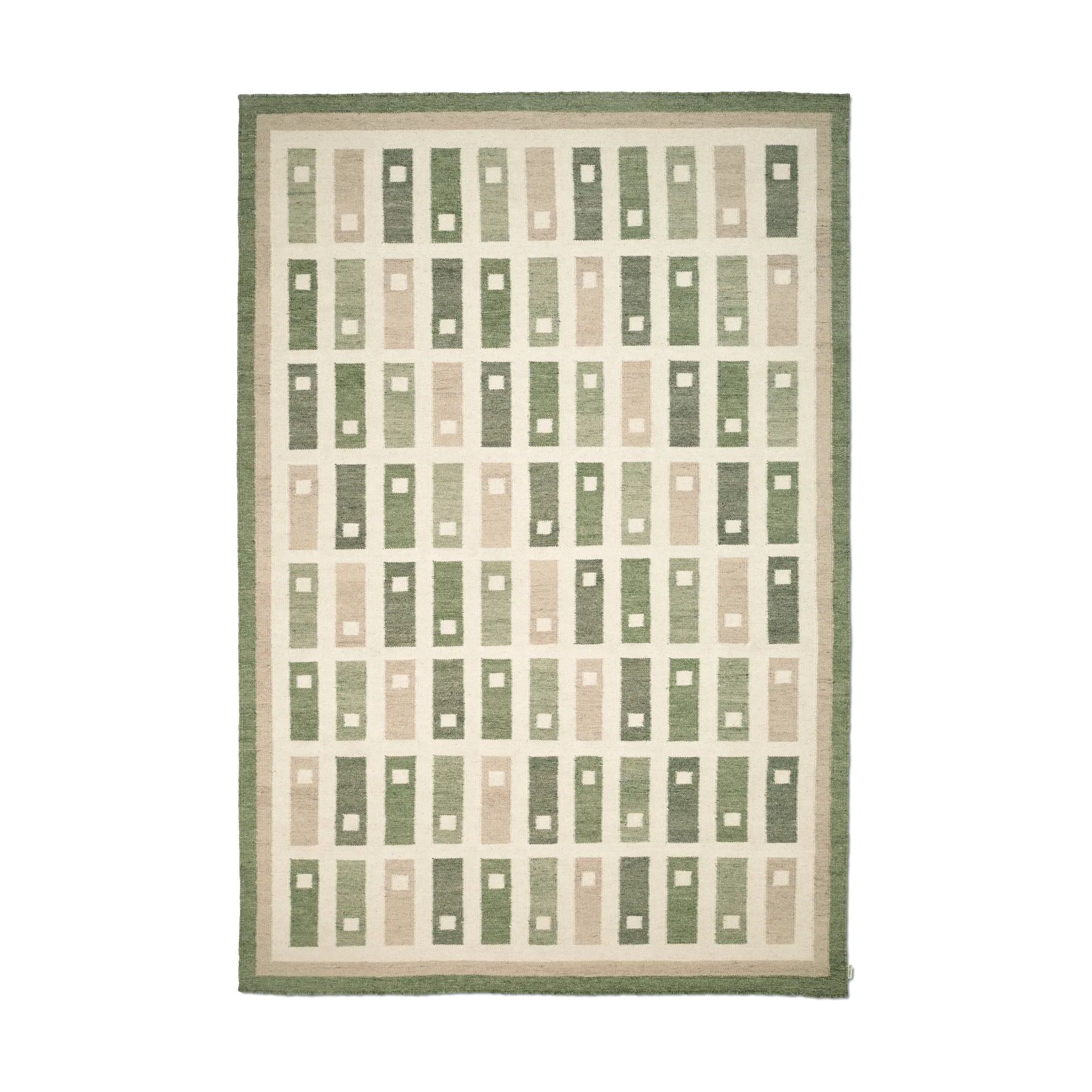 Röllakan Fyrbo rug, Green, 200x300 cm Classic Collection