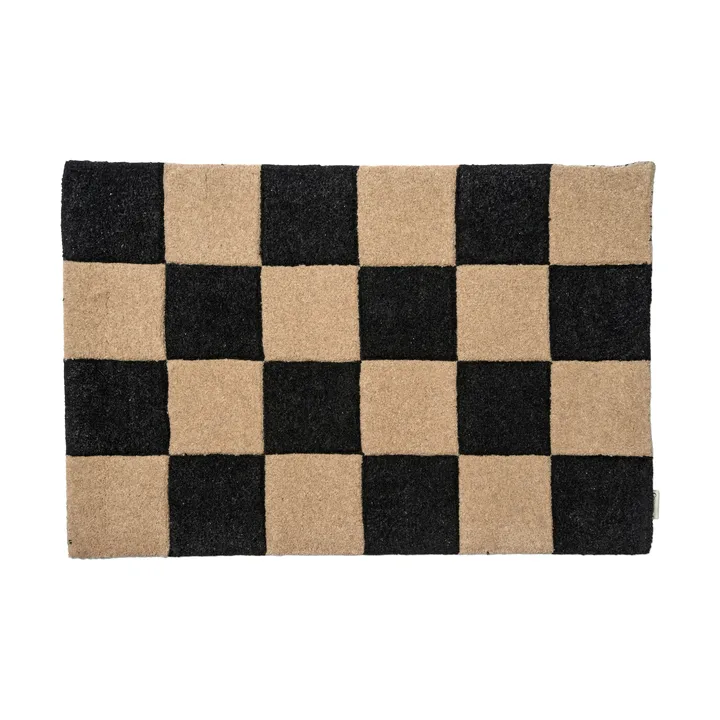 Square doormat 60x90 cm - Black-natural - Classic Collection