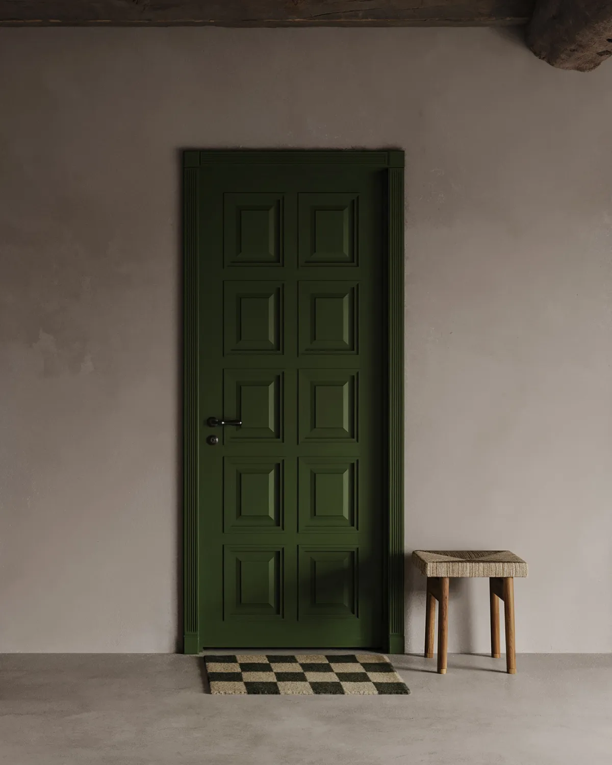 Square doormat 60x90 cm, Black-natural Classic Collection