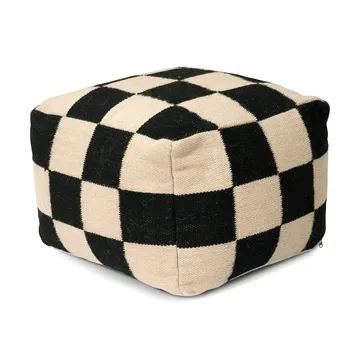 Square pouf 50x50 cm - Black-natural - Classic Collection