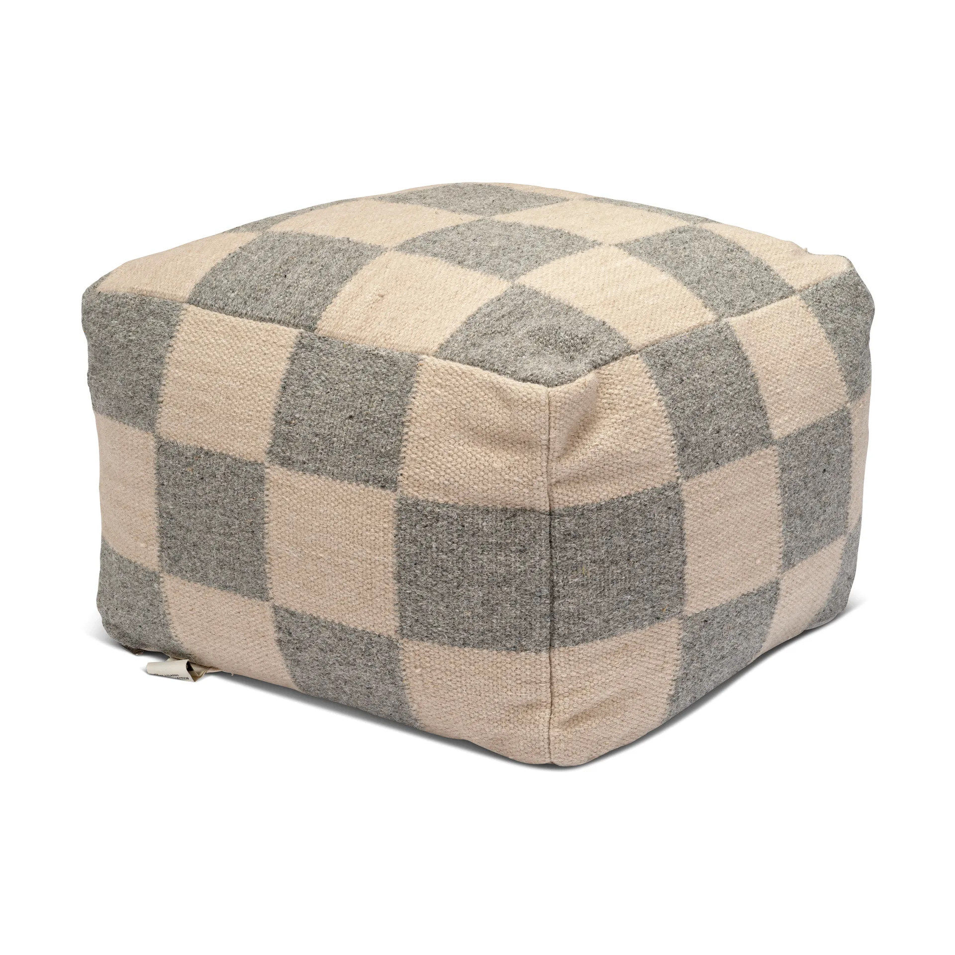 Square pouf 50x50 cm, Grey-natural Classic Collection