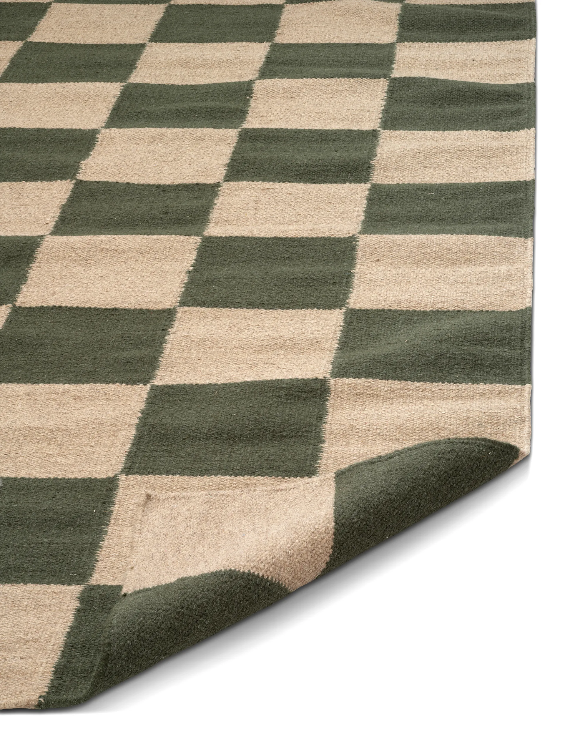 Square rug, Green-natural, 170x230 cm Classic Collection