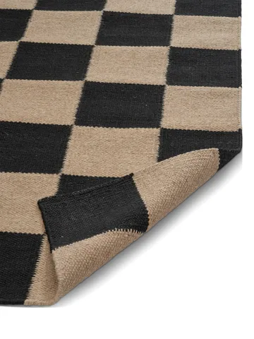Square runner rug - Black-natural, 80x240 cm - Classic Collection