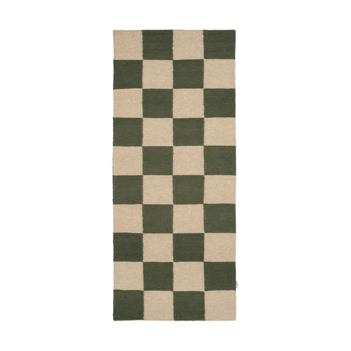 Square runner rug - Green-natural, 80x240 cm - Classic Collection