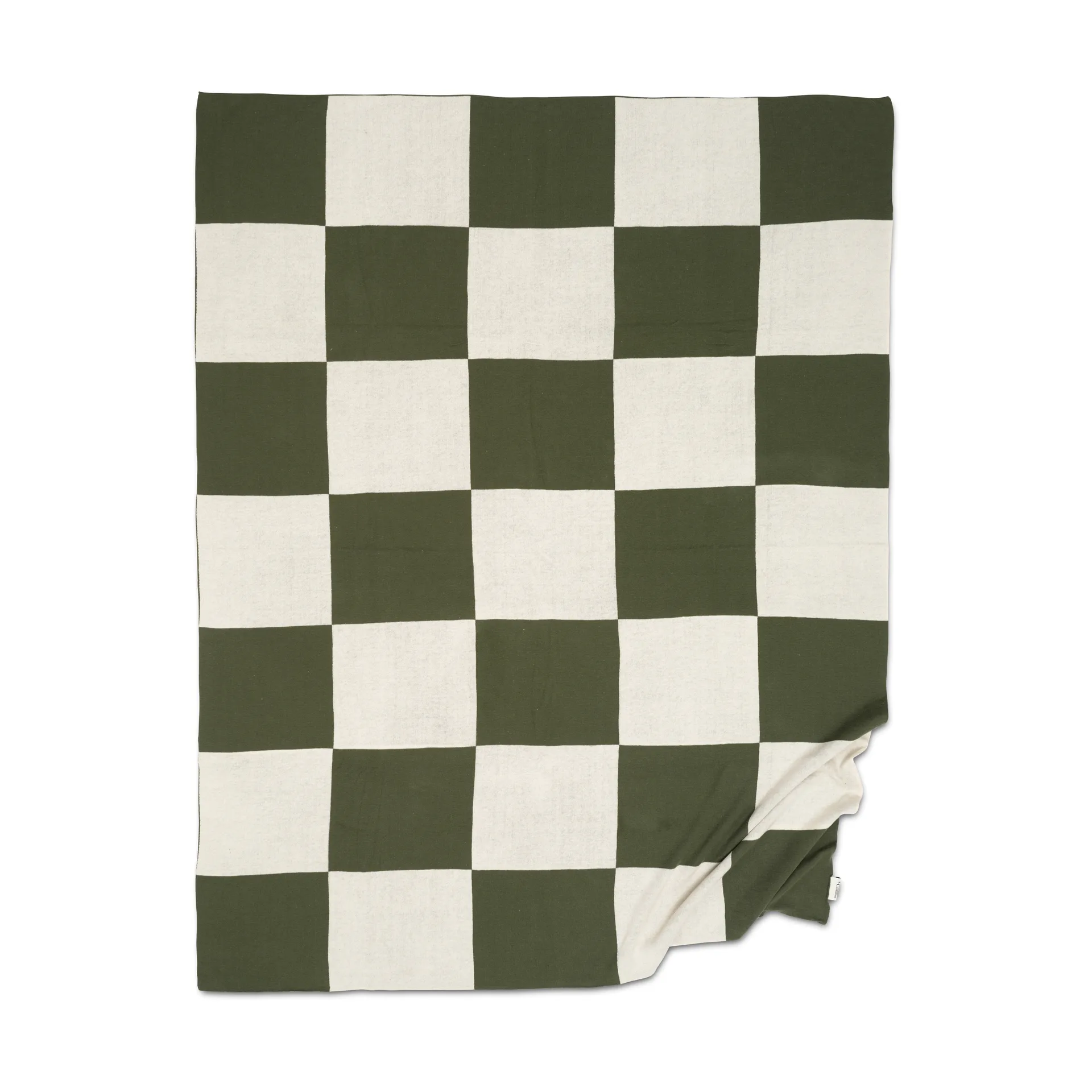 Square throw 130x170 cm, Green Classic Collection