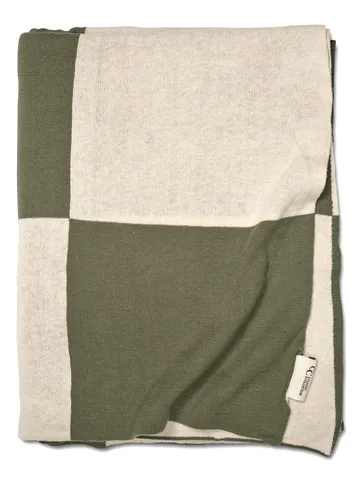 Square throw 130x170 cm - Green - Classic Collection