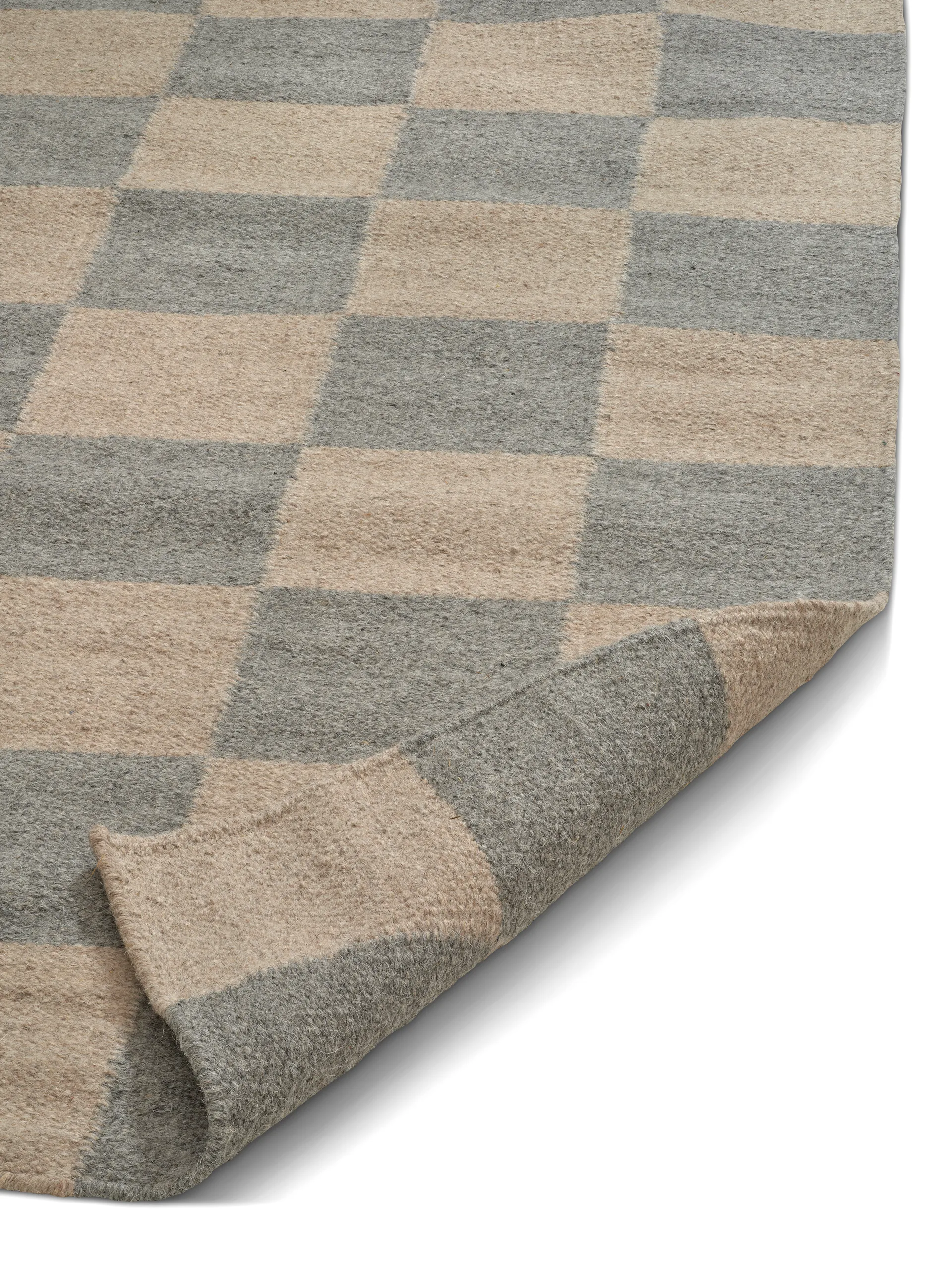 Squares rug, Grey-natural, 300x400 cm Classic Collection