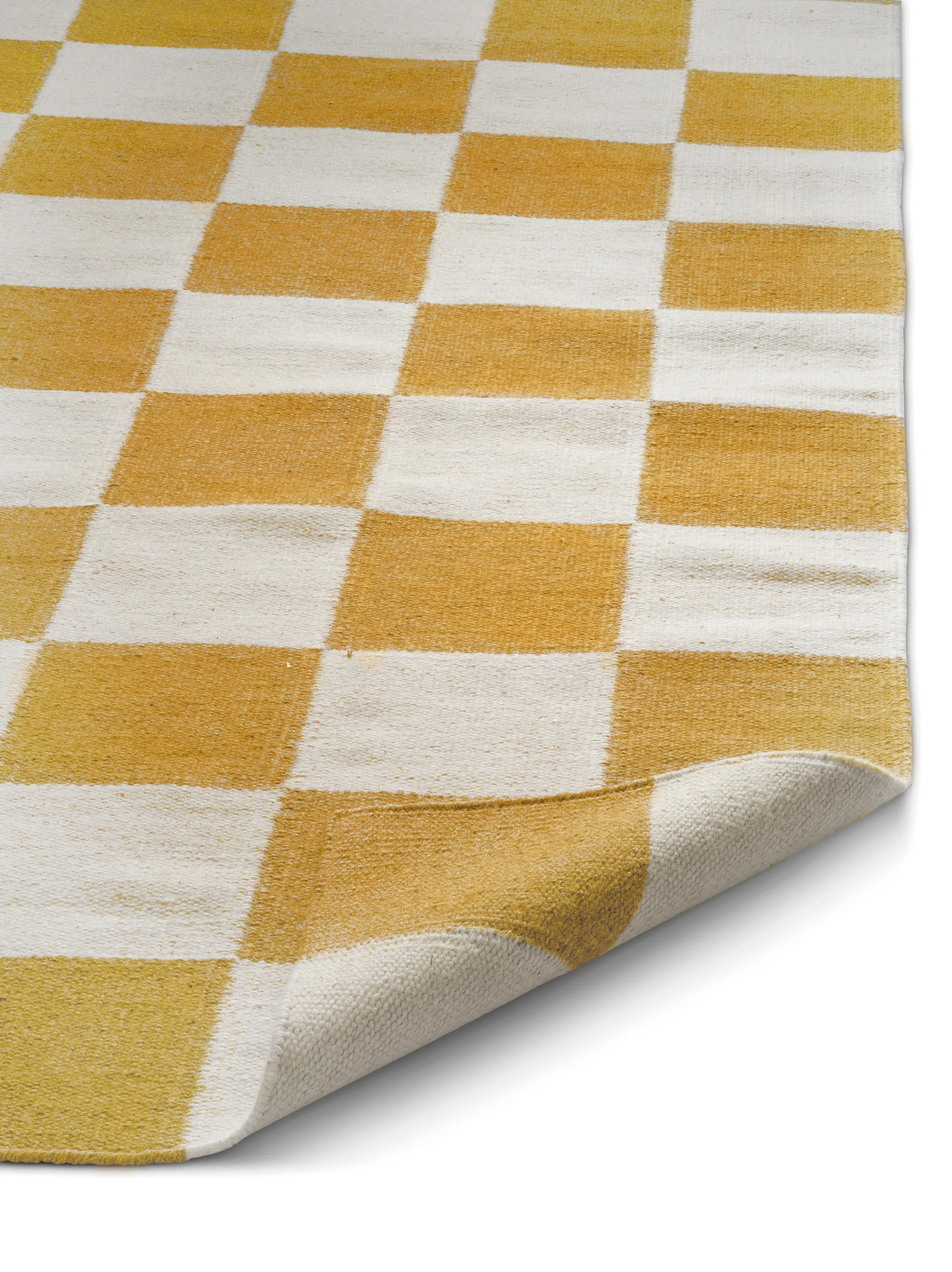 Squares rug, White-yellow, 250x350 cm Classic Collection