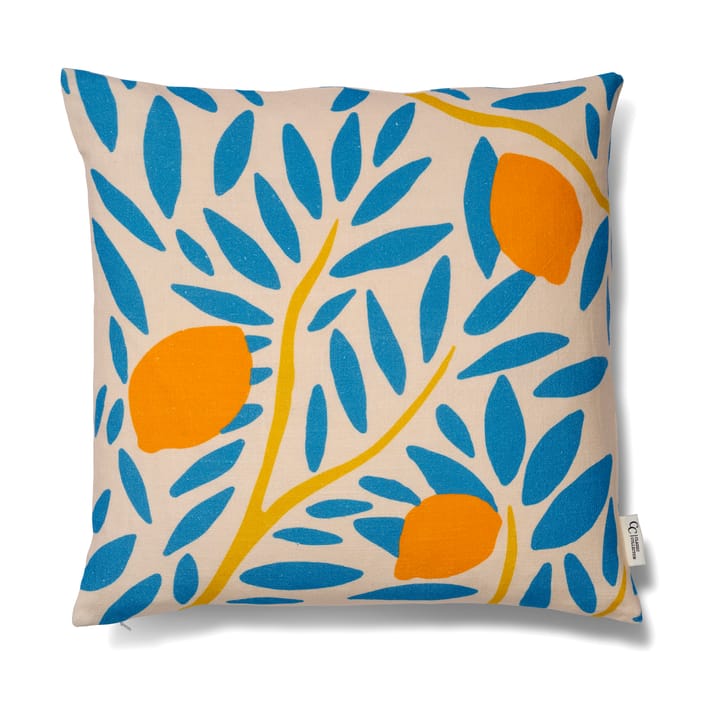 Sunny citrus cushion cover 50x50 cm, Blue Classic Collection