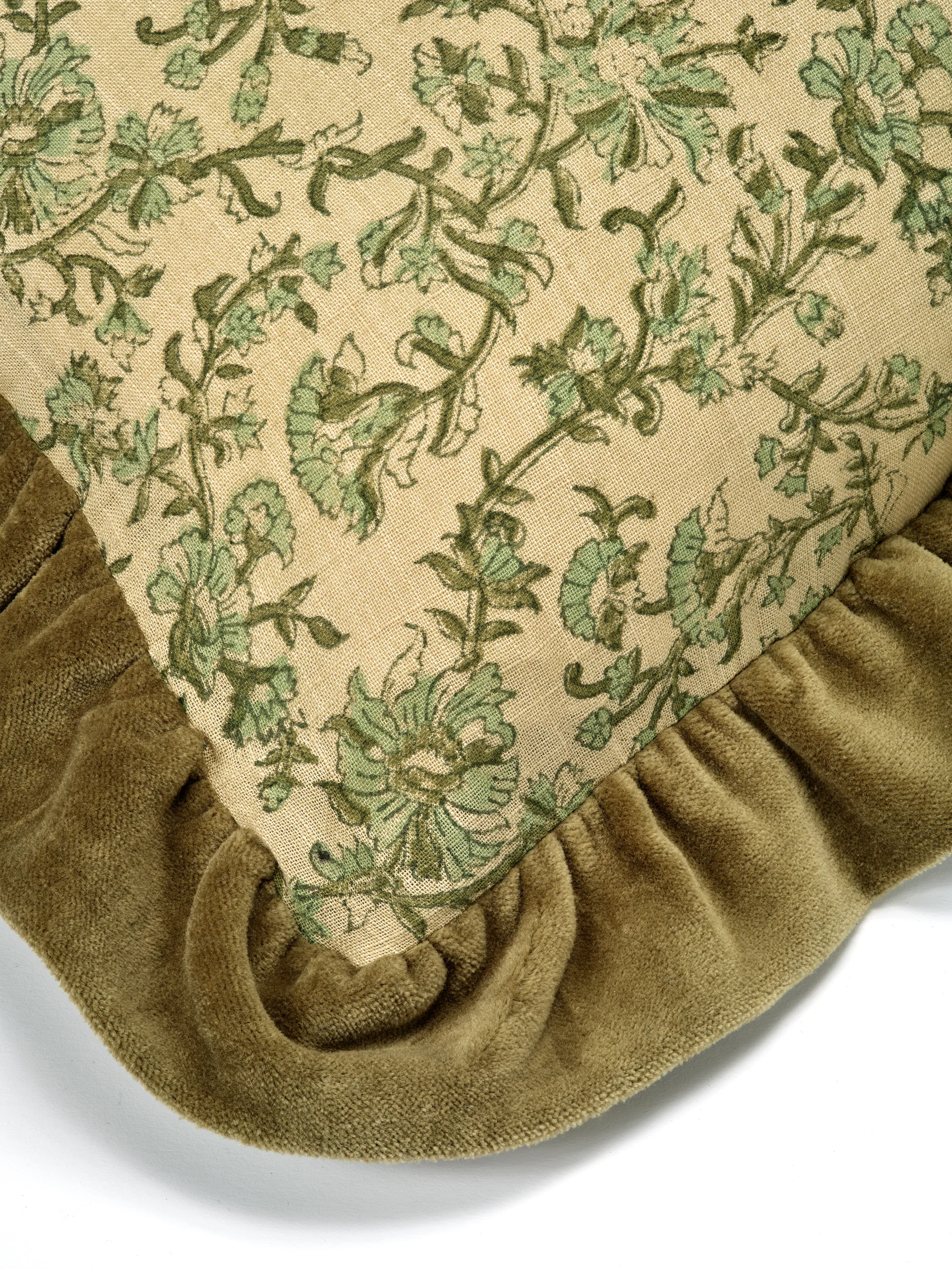 Tendril cushion cover 60x40 cm, Green Classic Collection