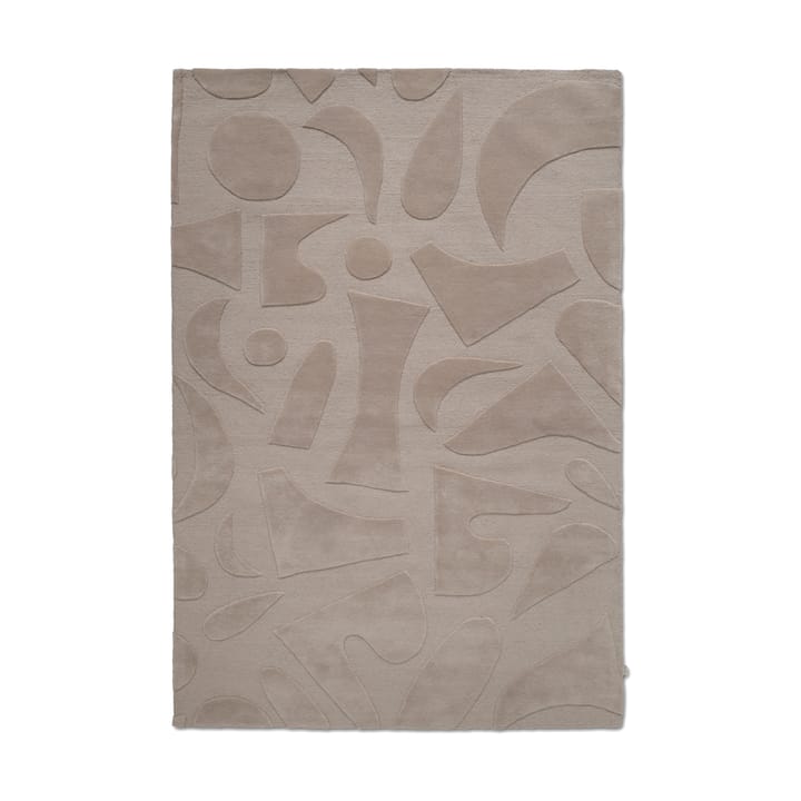 Vivid wool rug 170x230 cm, Beige Classic Collection