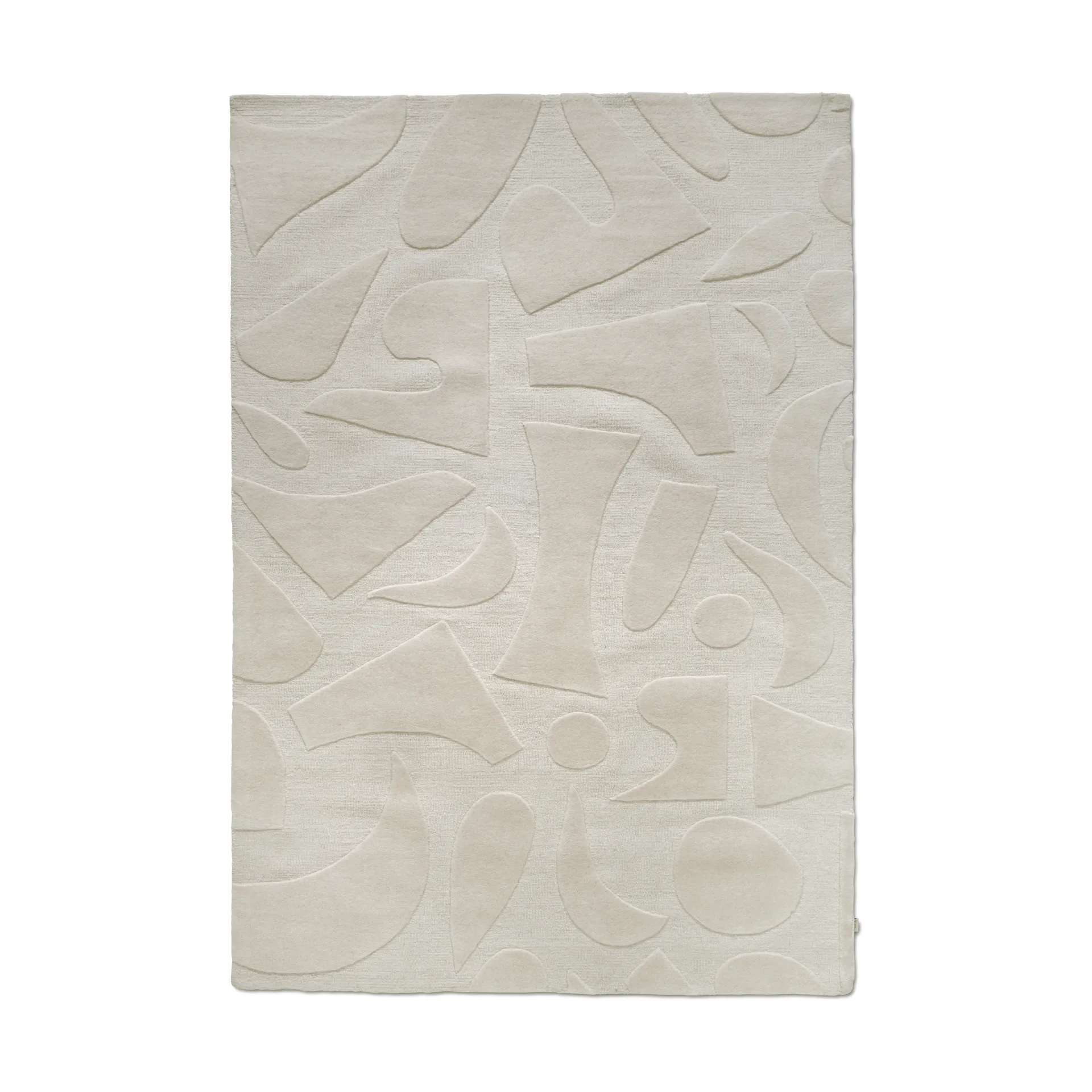 Vivid wool rug 200x300 cm, White Classic Collection