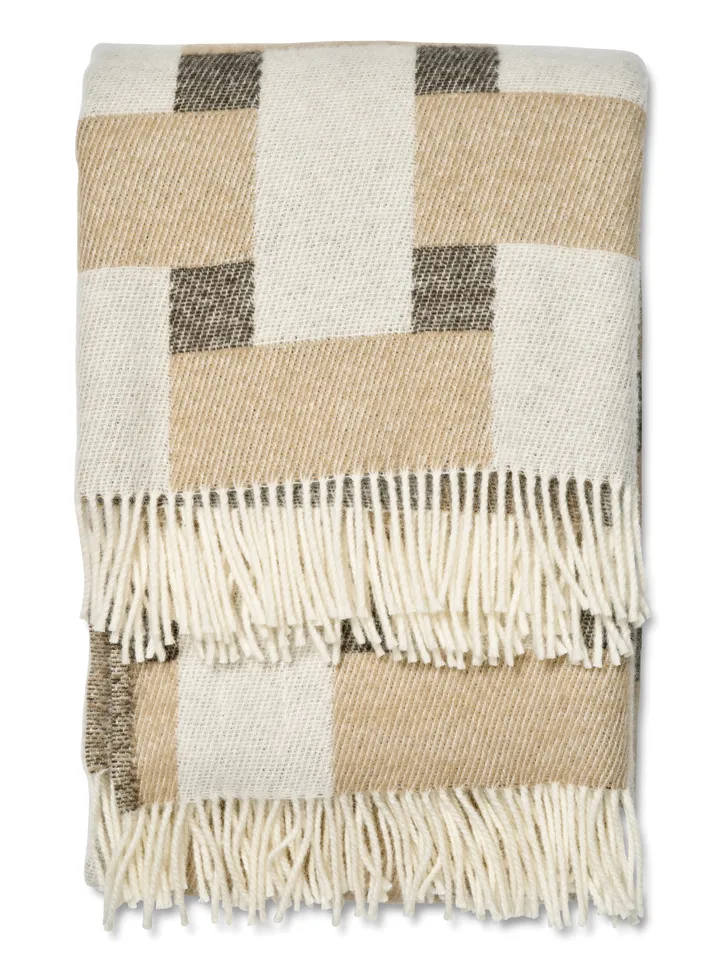 Weave throw 130x180 cm - Beige - Classic Collection
