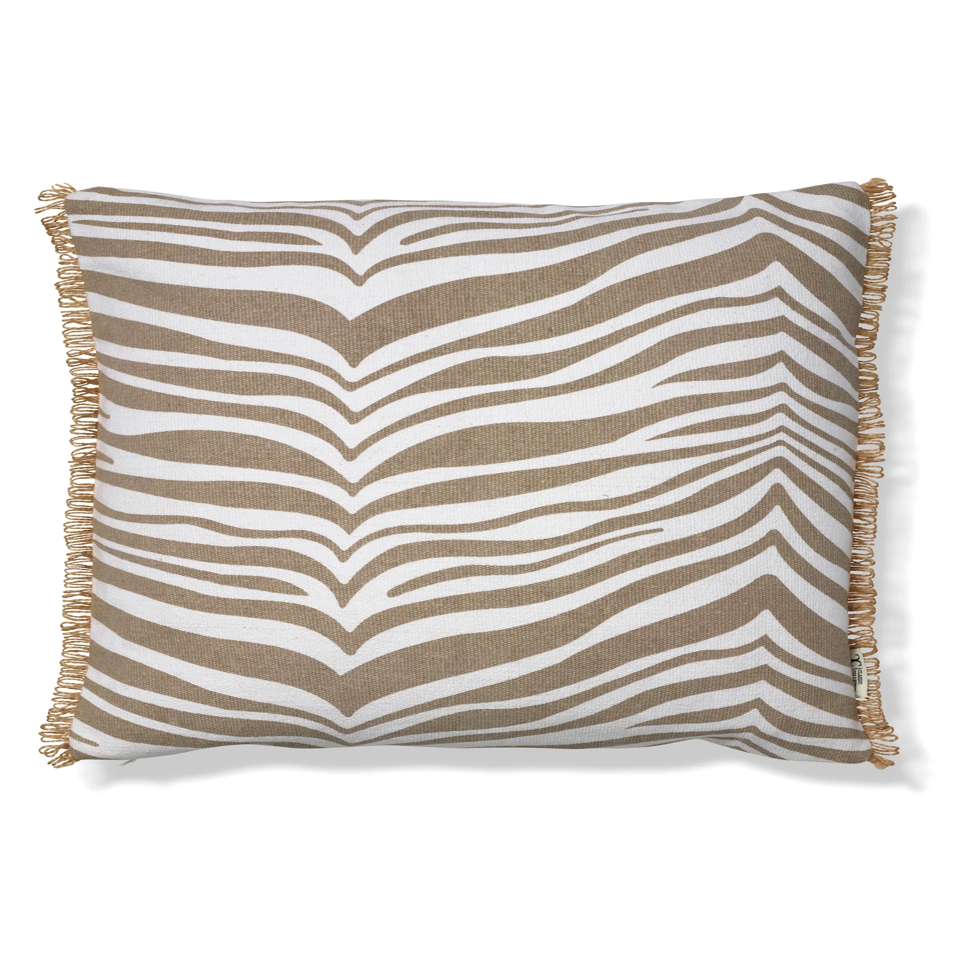 Zebra cushion 40x60 cm, simply taupe (beige) Classic Collection