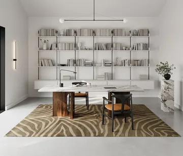 Zebra rug 170x230 cm - Brown - Classic Collection