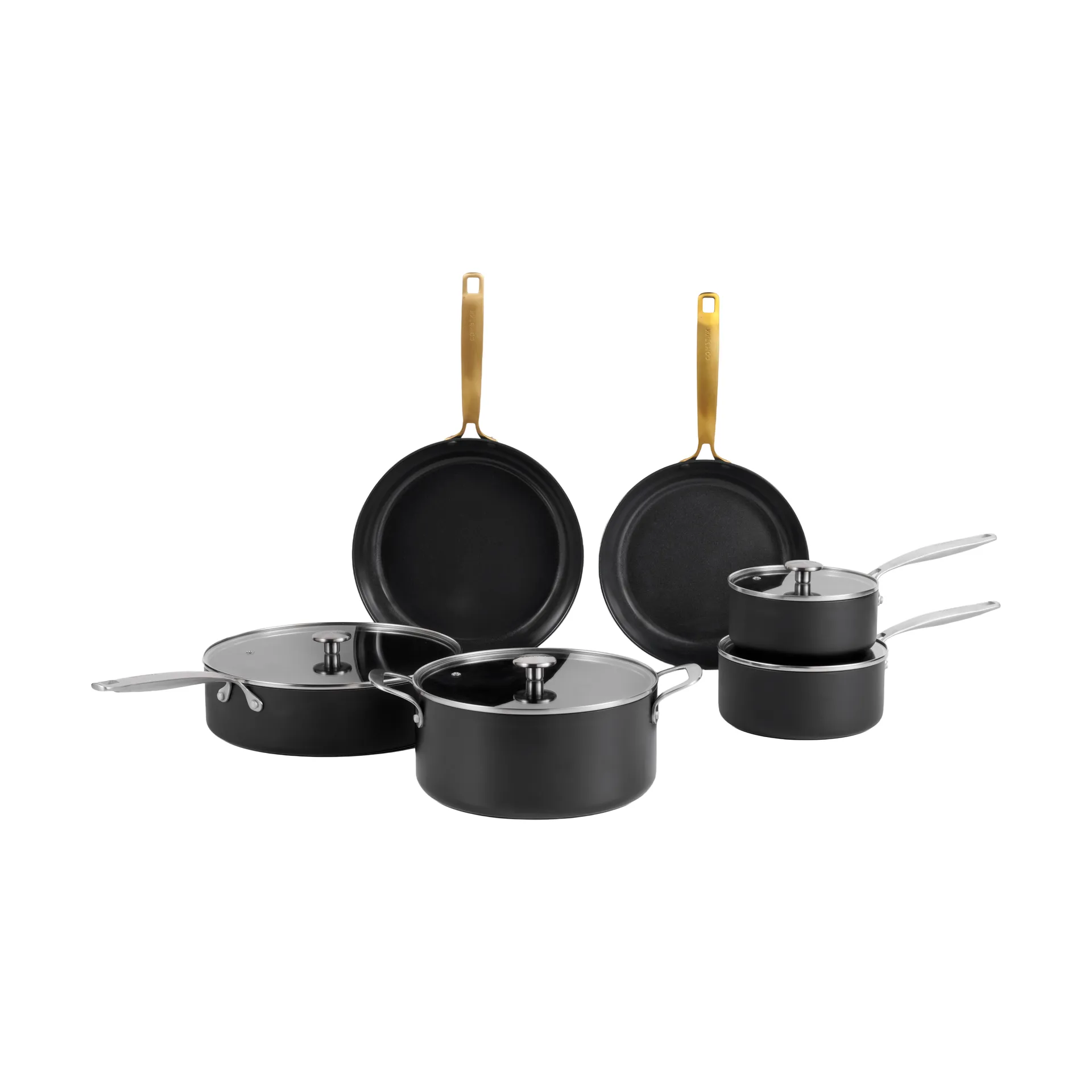 Combekk Element pot and frying pan set, 10-piece, Black Combekk