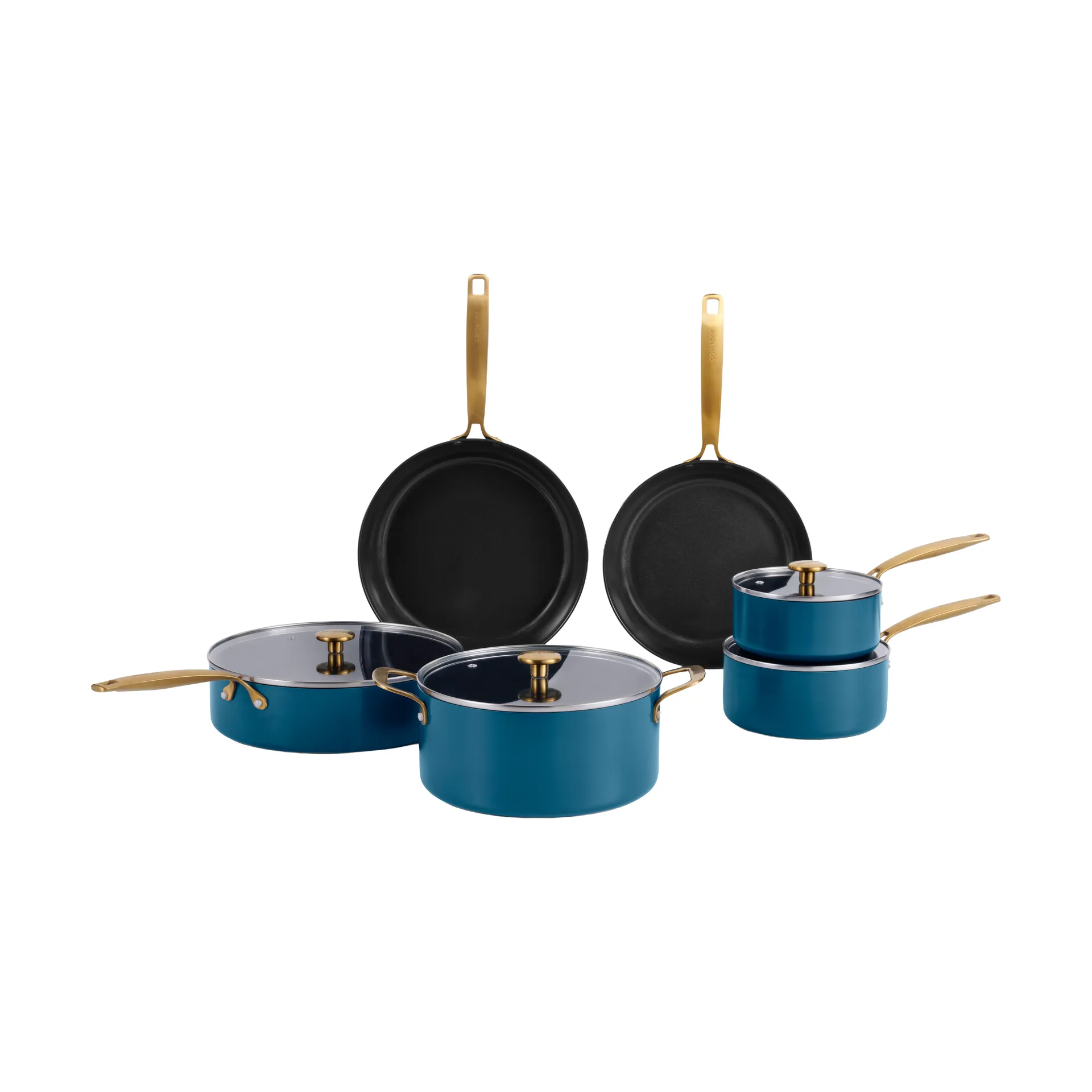 Combekk Element pot and frying pan set, 10-piece, Ocean Blue Combekk
