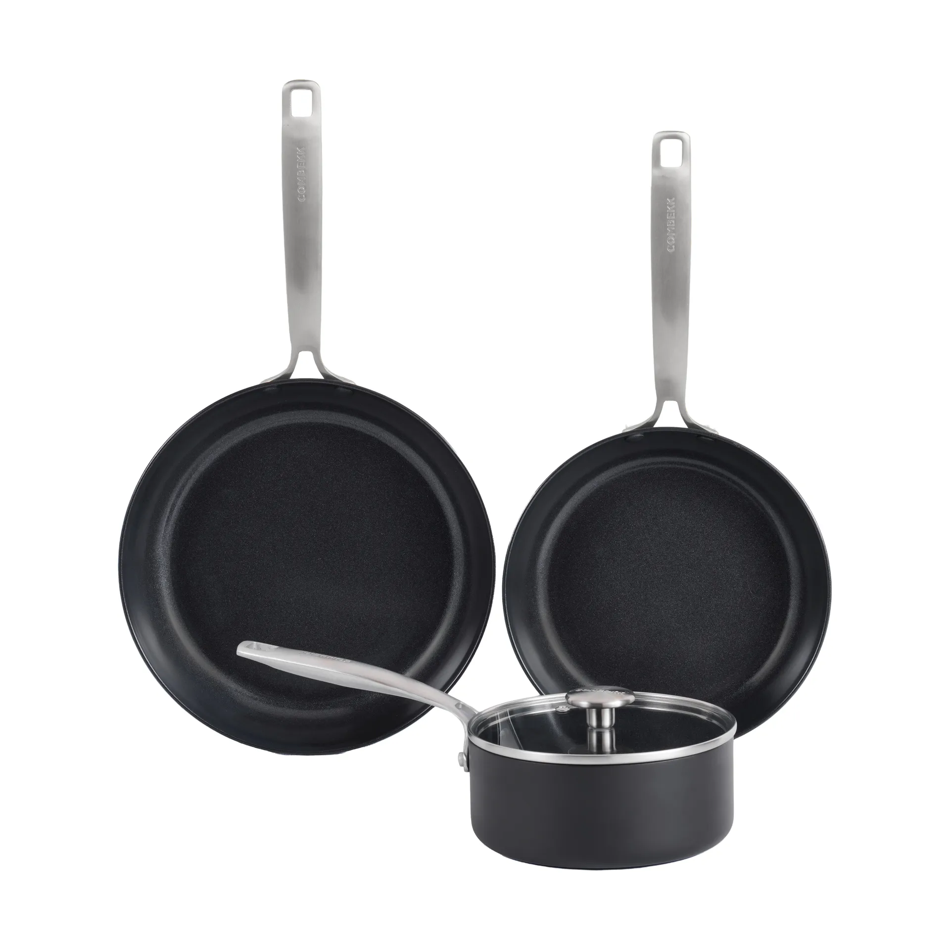 Combekk Element pot and frying pan set 4-piece, Black Combekk