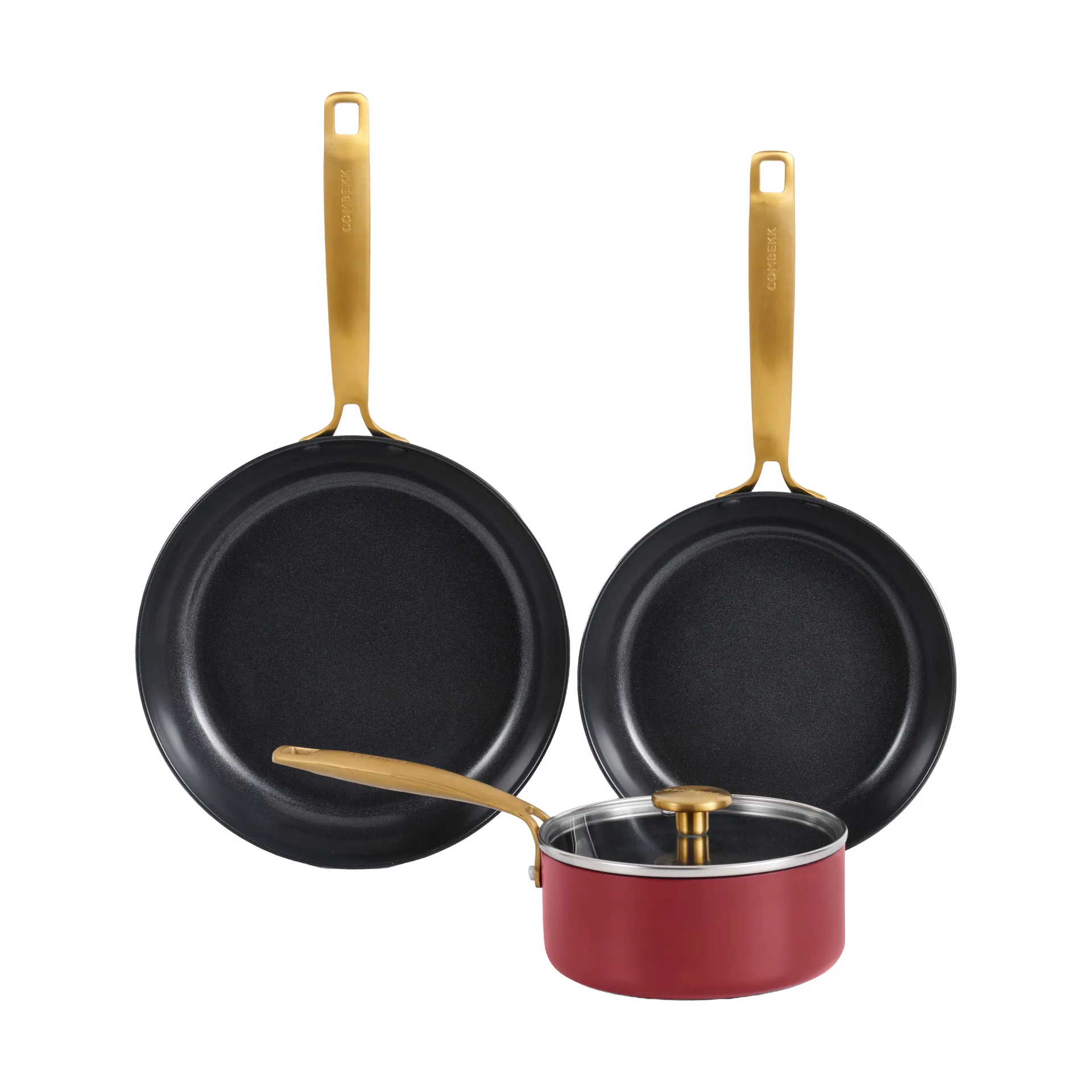 Combekk Element pot and frying pan set 4-piece, Bordeaux Combekk