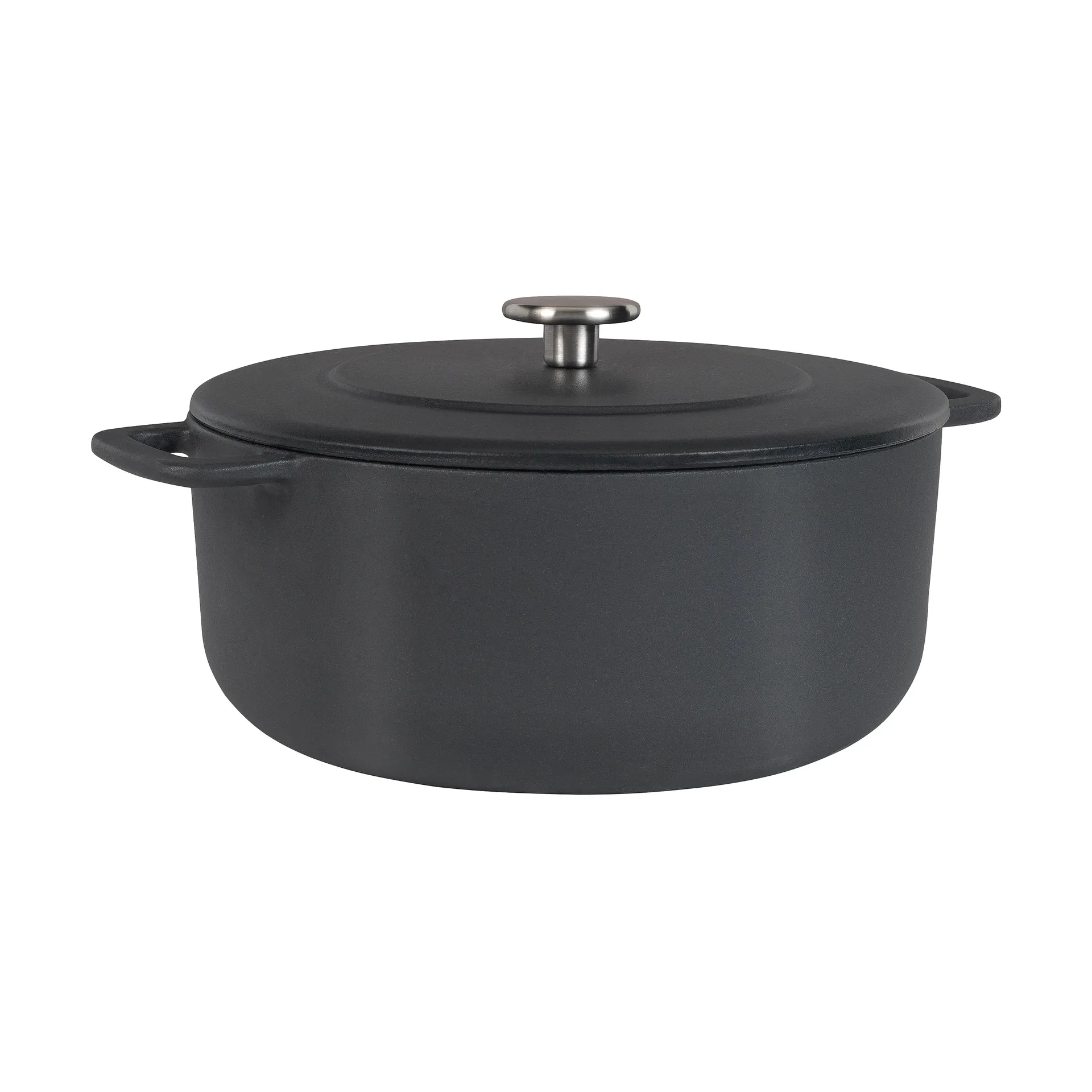 Combekk Enameled cast iron casserole Ø24 cm, Black Combekk
