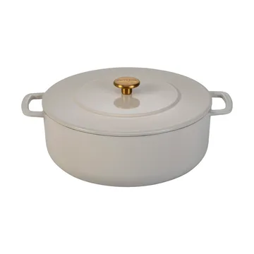 Combekk Enameled cast iron casserole Ø24 cm - Sand-gold knob - Combekk