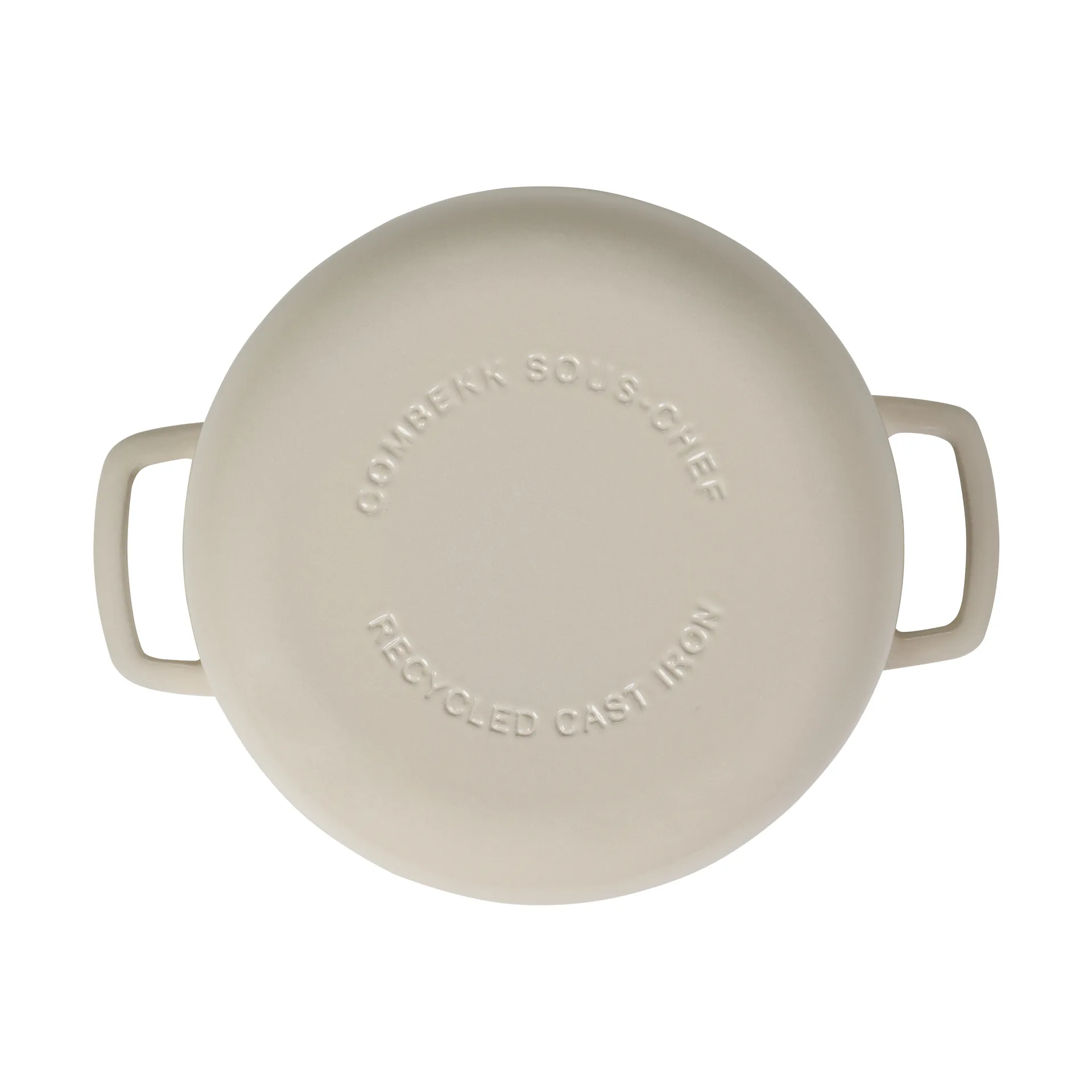 Combekk Enameled cast iron casserole Ø24 cm, Sand-gold knob Combekk