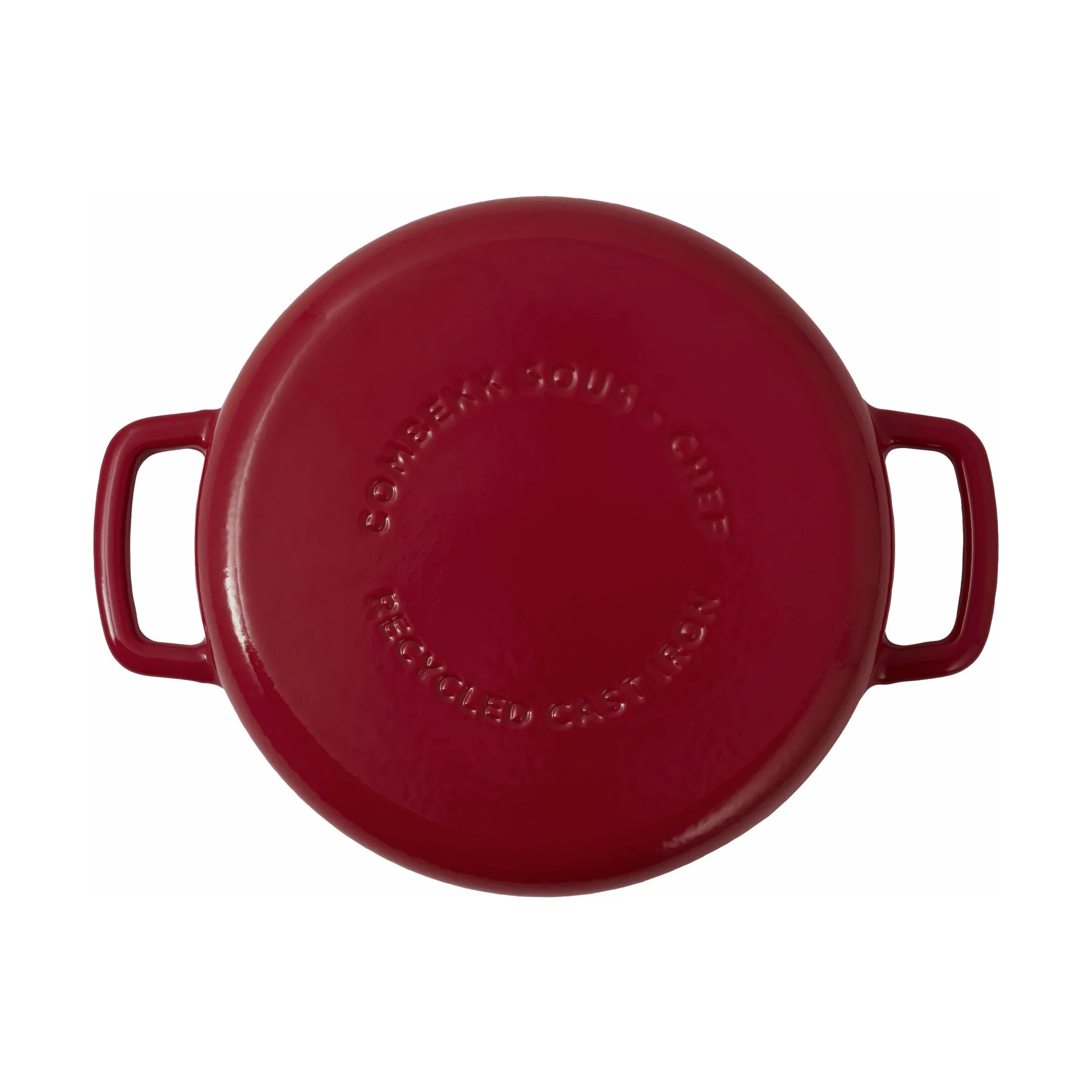 Combekk Enameled cast iron frying pan Ø24 cm, Bordeaux Combekk