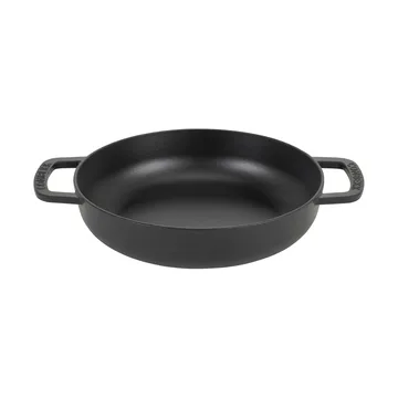 Combekk Enameled cast iron sauté pan Ø28 cm - Black-silver knob - Combekk