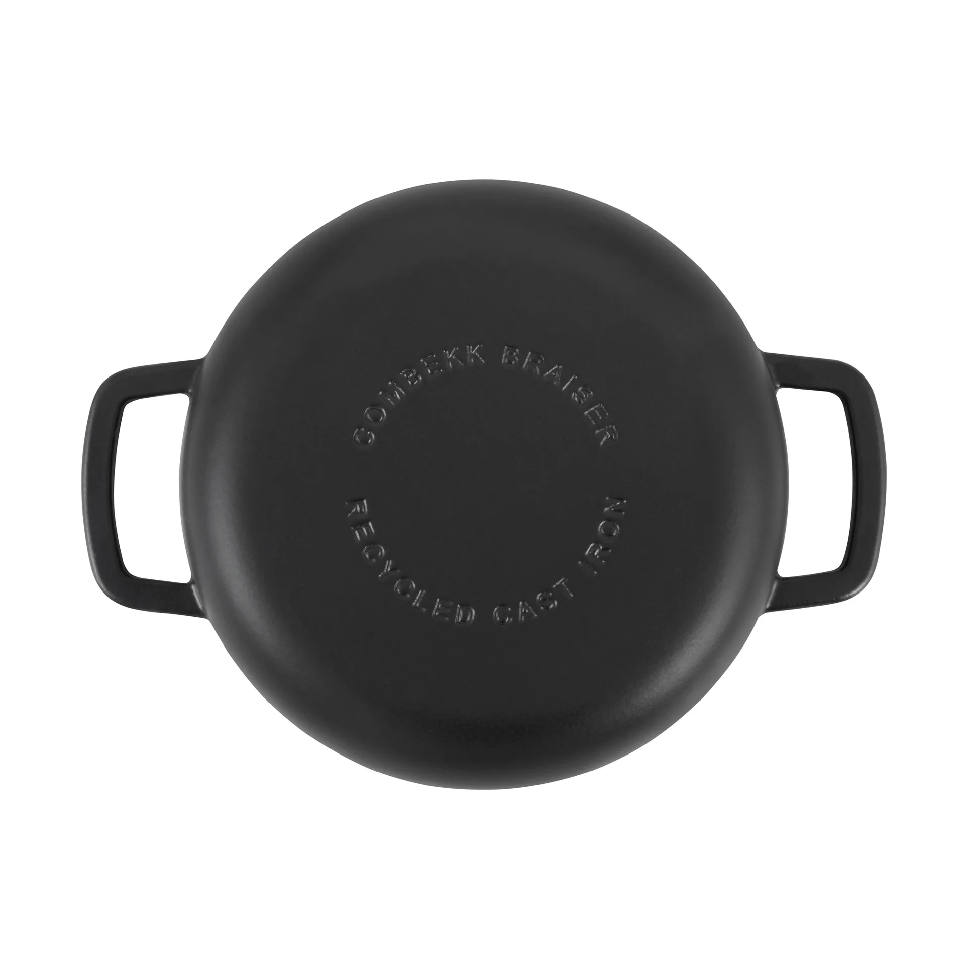 Combekk Enameled cast iron sauté pan Ø28 cm, Black-silver knob Combekk